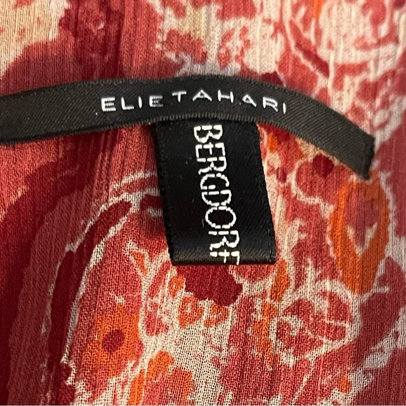 Elie Tahari faux suede blazer in rust - Picture 6 of 8